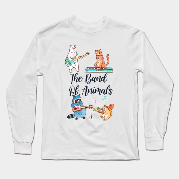 The Band Of Animals Long Sleeve T-Shirt by Kiroiharu